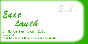 edit lauth business card